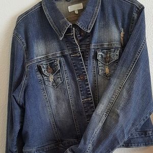 Distressed Maurices Jean Jacket